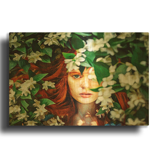 'Hidden Beauty' By Ashley Aldridge Gold Metal Wall Art