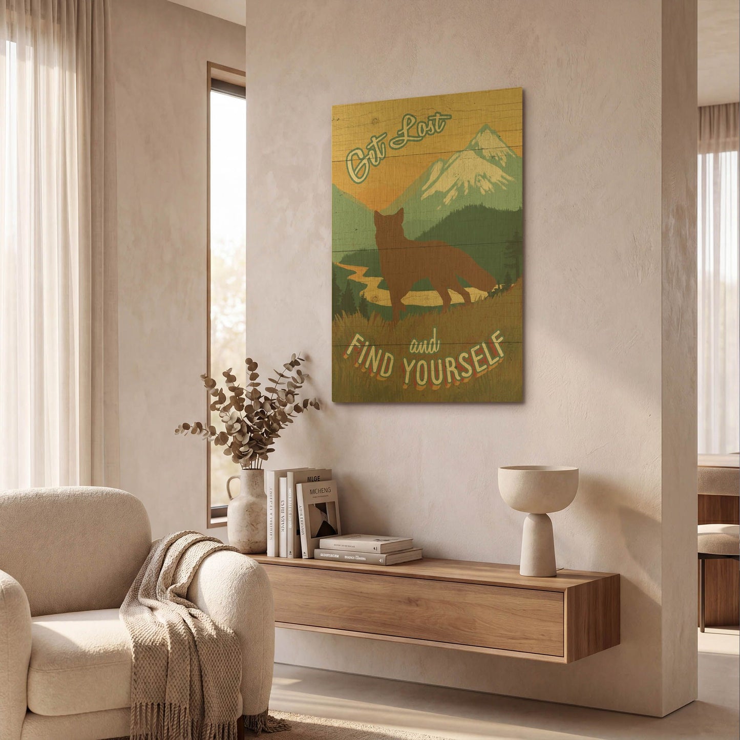'Discover the Wild III' By Janelle Penner Gold Metal Wall Art
