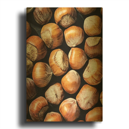 'Fruit Of The Hazel 1' By Ashley Aldridge Gold Metal Wall Art