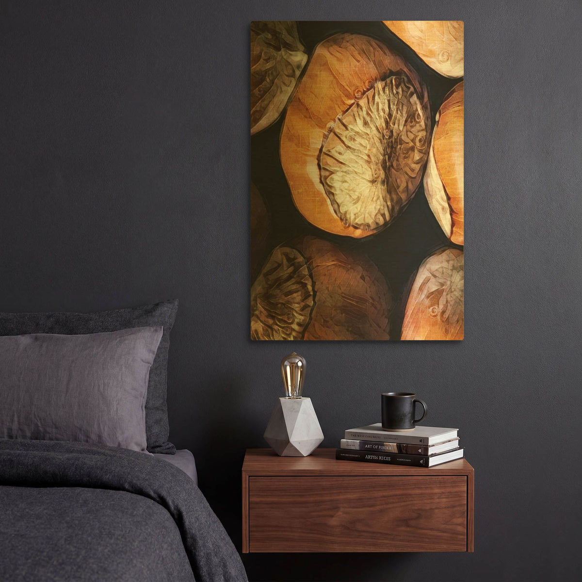 'Fruit Of The Hazel 3' By Ashley Aldridge Gold Metal Wall Art