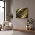 'Magnified & Musical 1' By Ashley Aldridge Gold Metal Wall Art