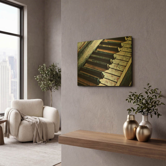 'Magnified & Musical 1' By Ashley Aldridge Gold Metal Wall Art
