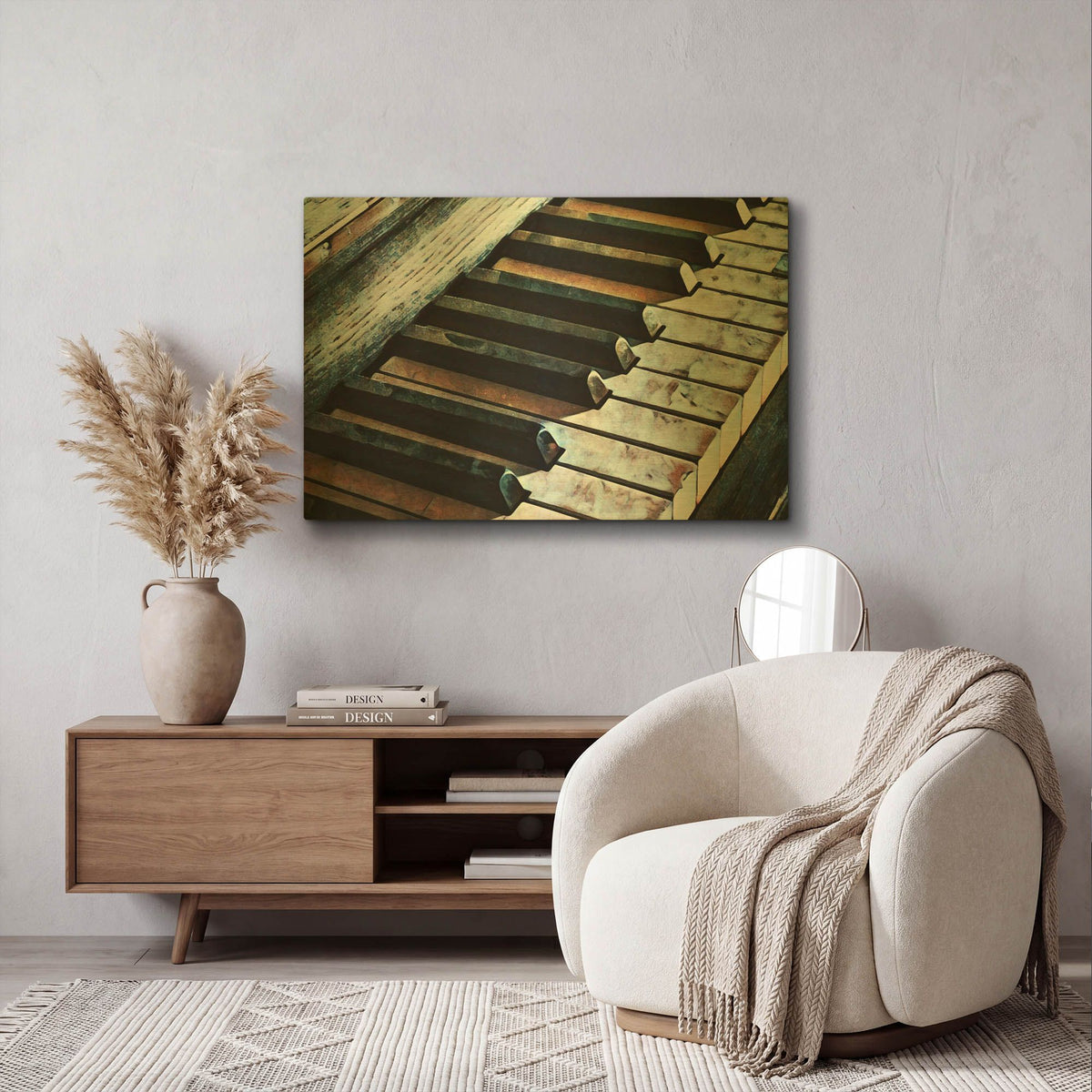'Magnified & Musical 1' By Ashley Aldridge Gold Metal Wall Art