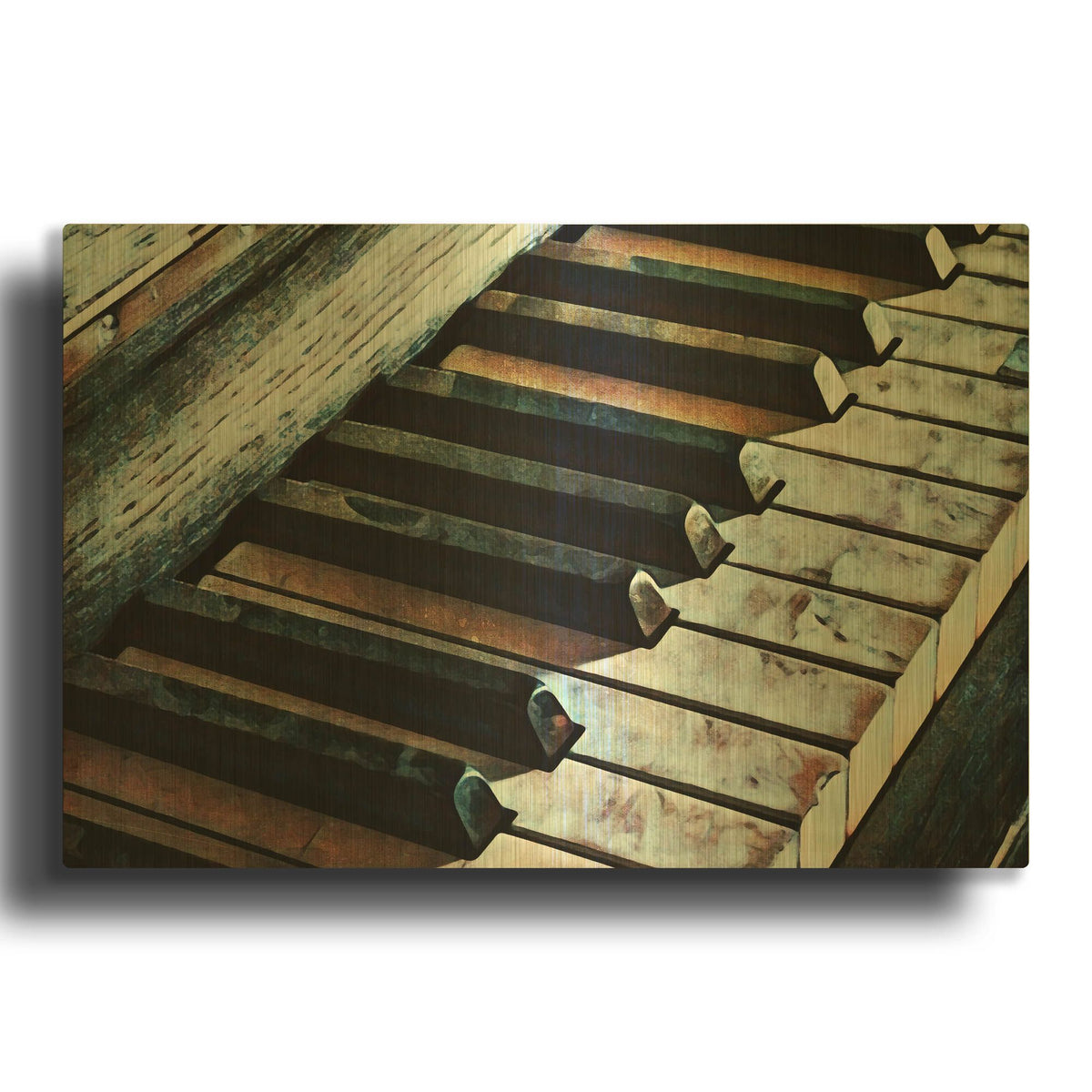 'Magnified & Musical 1' By Ashley Aldridge Gold Metal Wall Art