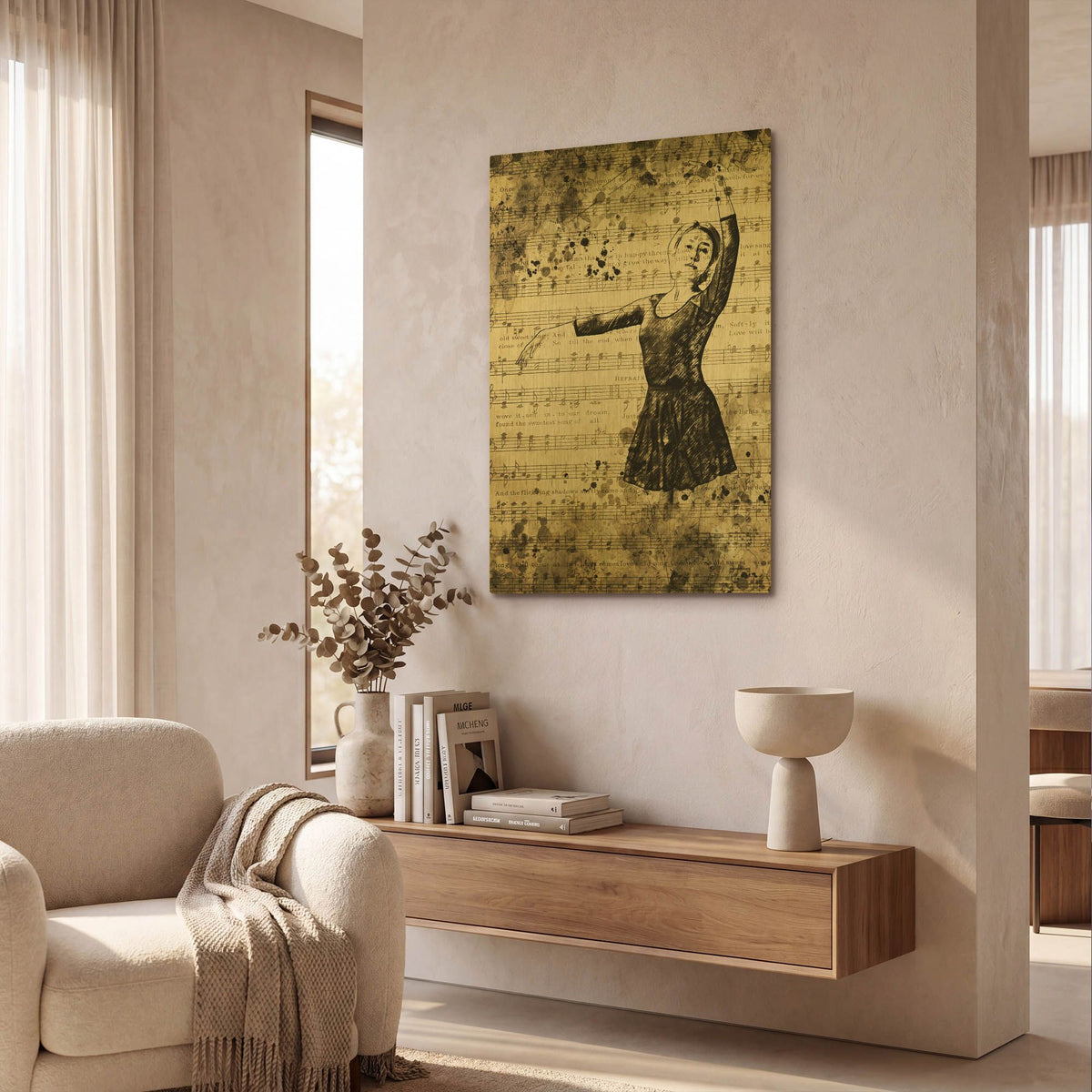 'Prima Ballerina Dream 1' By Ashley Aldridge Gold Metal Wall Art