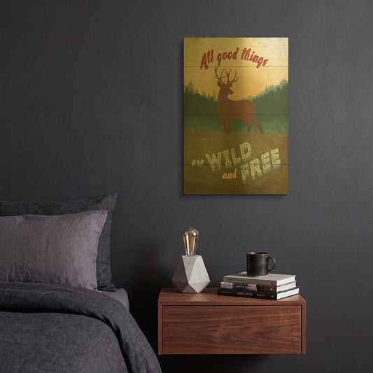 'Discover the Wild II' By Janelle Penner Gold Metal Wall Art