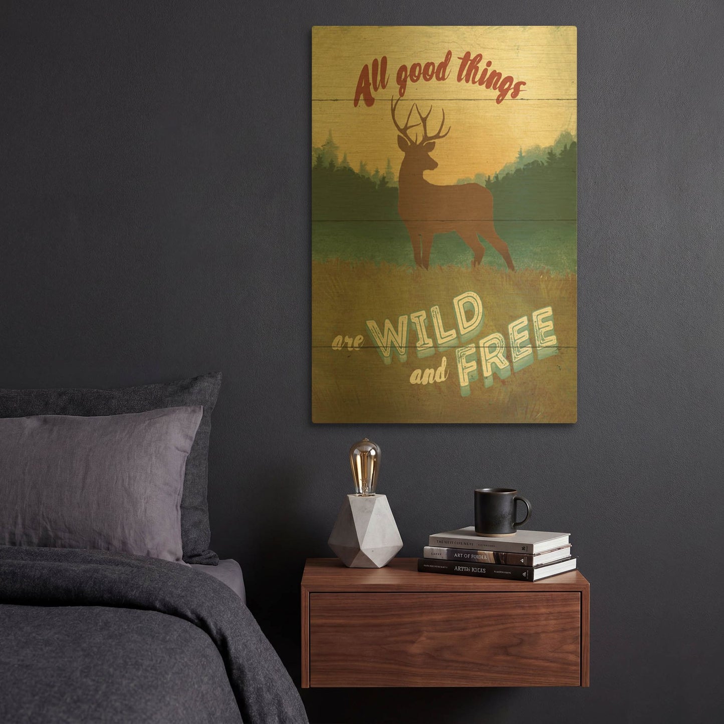 'Discover the Wild II' By Janelle Penner Gold Metal Wall Art