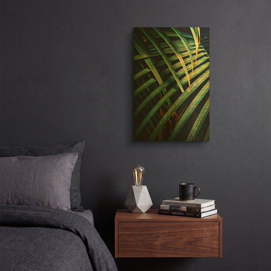 'Beauty Amongst Palms 1' By Ashley Aldridge Gold Metal Wall Art