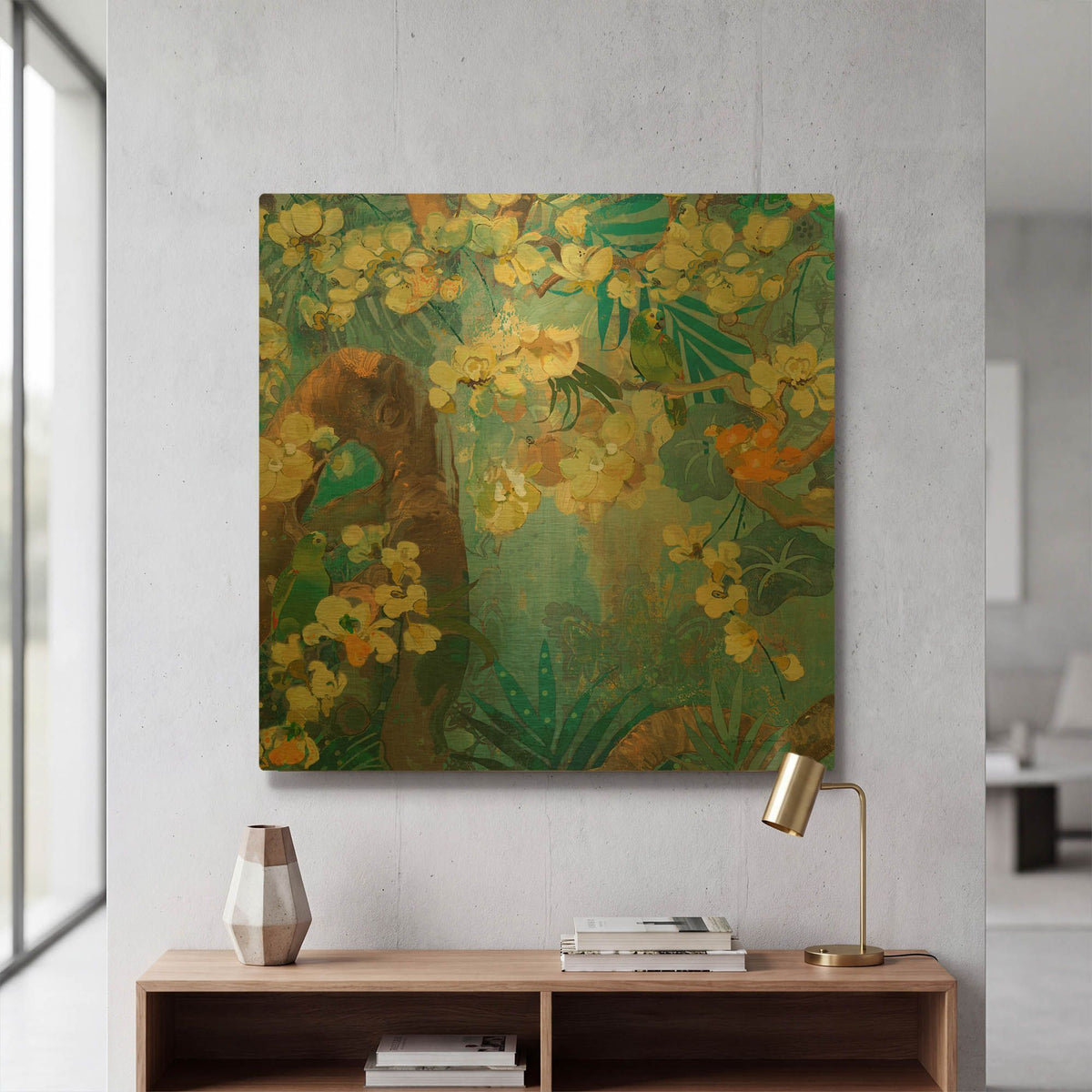 'Jaguar Jungle' By Evelia Designs Gold Metal Wall Art