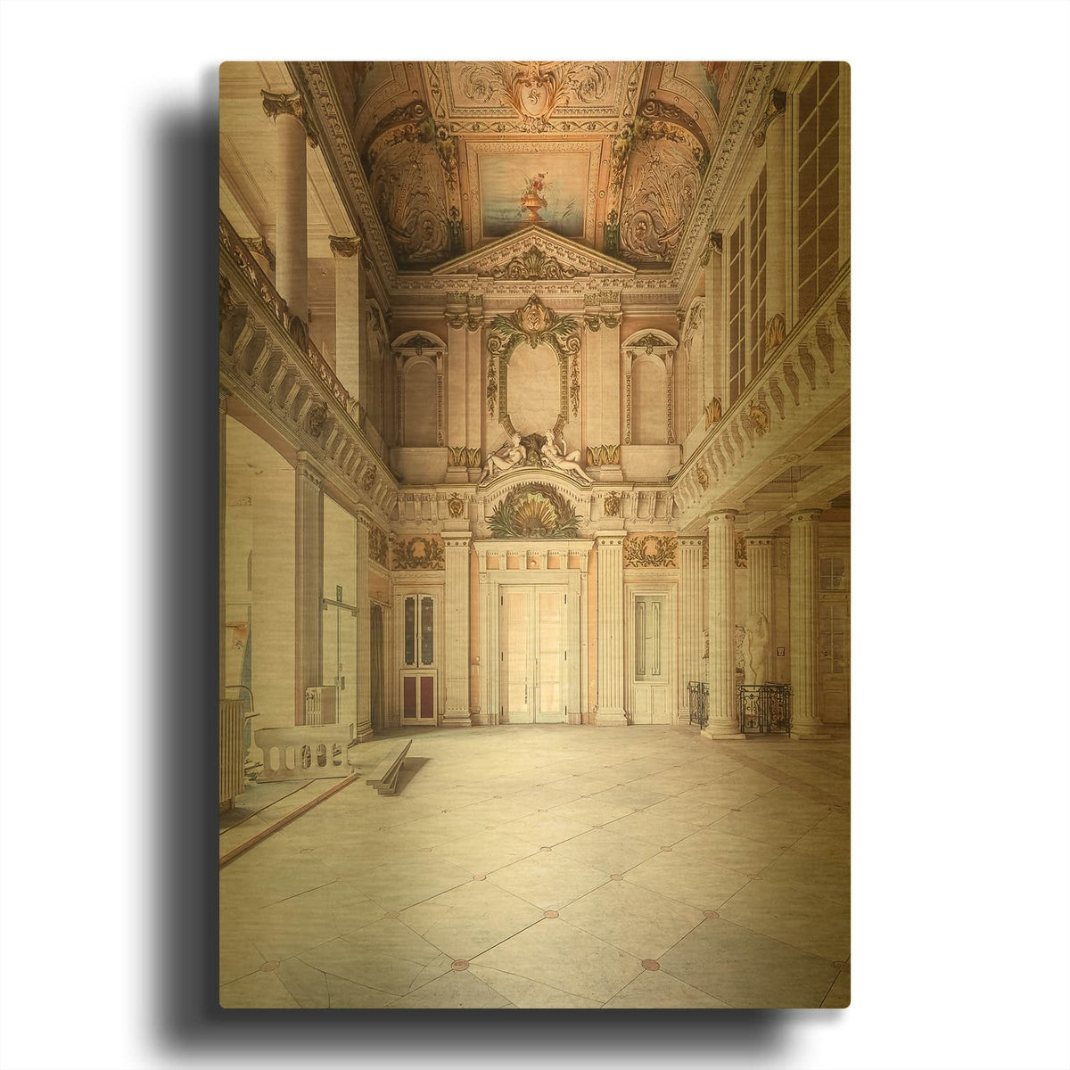 'Italian Spa' By Roman Robroek Gold Metal Wall Art