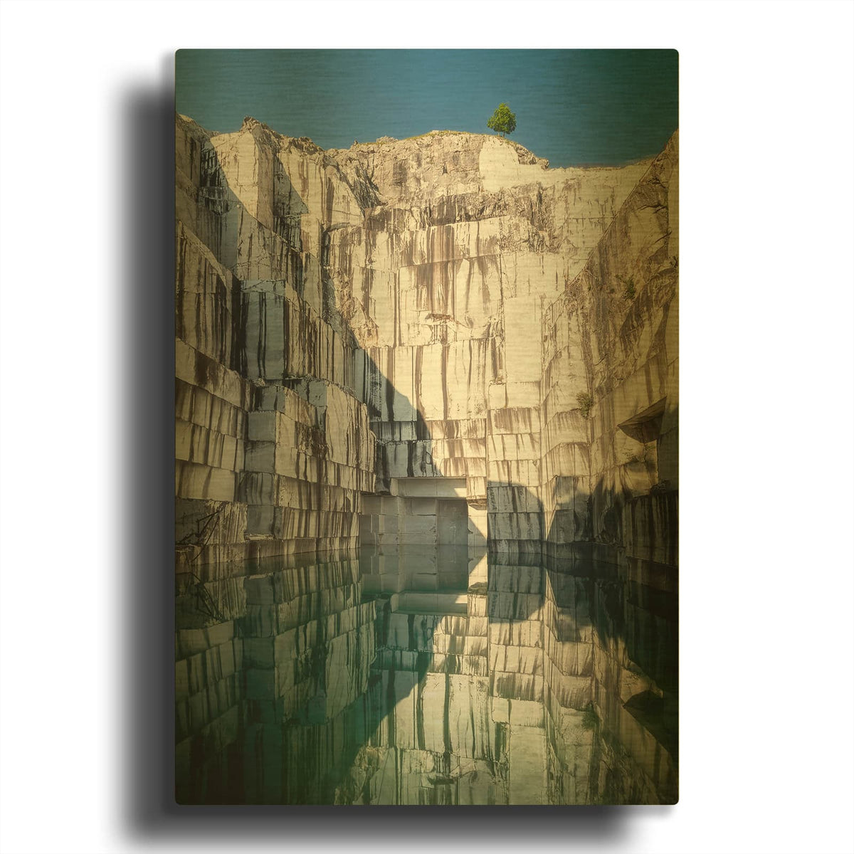 'Italian Marble' By Roman Robroek Gold Metal Wall Art