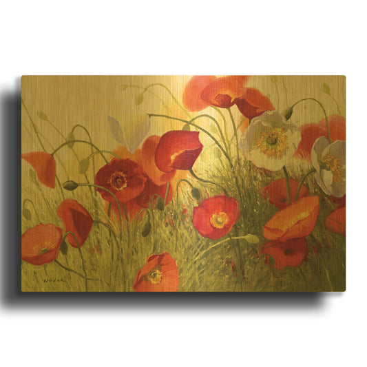 'Havin a Heat Wave' By Shirley Novak Gold Metal Wall Art