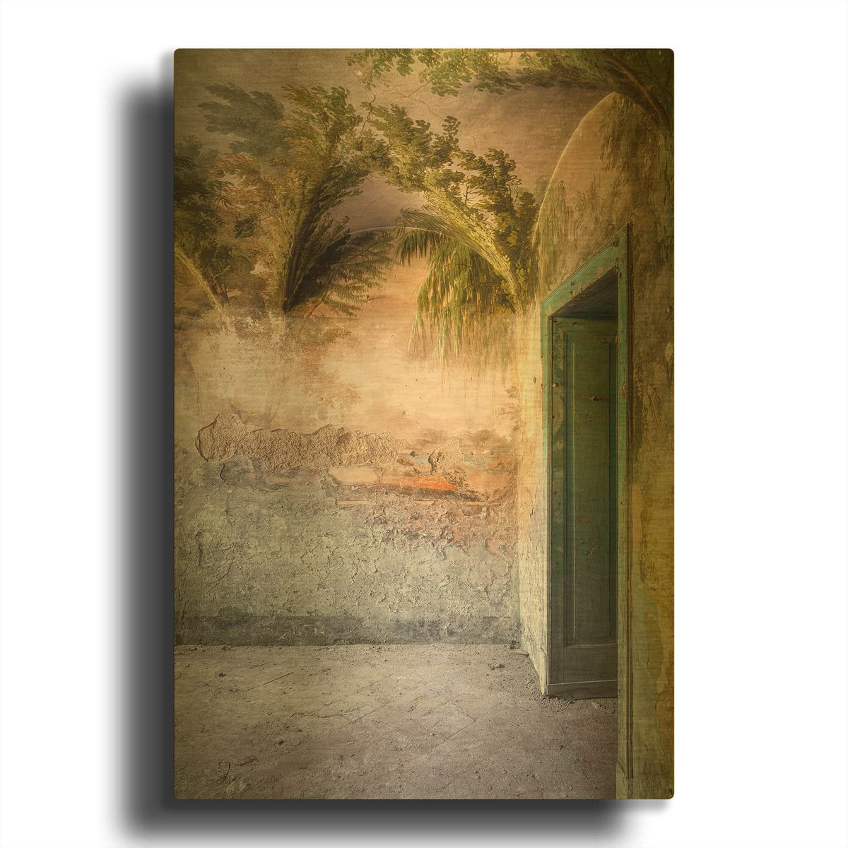 'Tropical Room' By Roman Robroek Gold Metal Wall Art