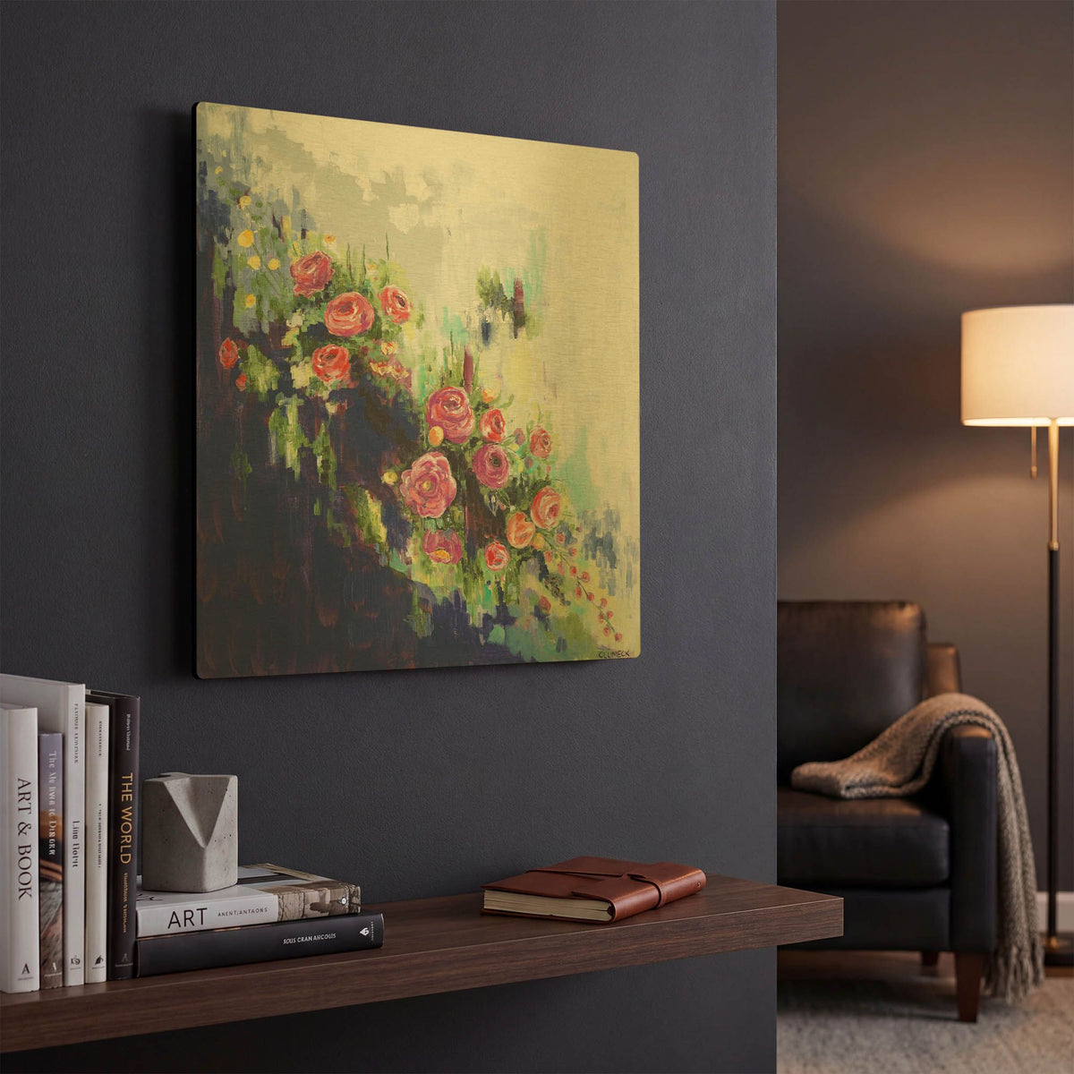 'The Dance' By Alana Clumeck Gold Metal Wall Art
