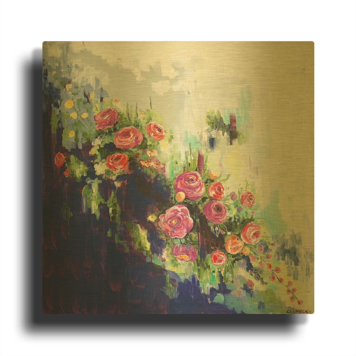 'The Dance' By Alana Clumeck Gold Metal Wall Art