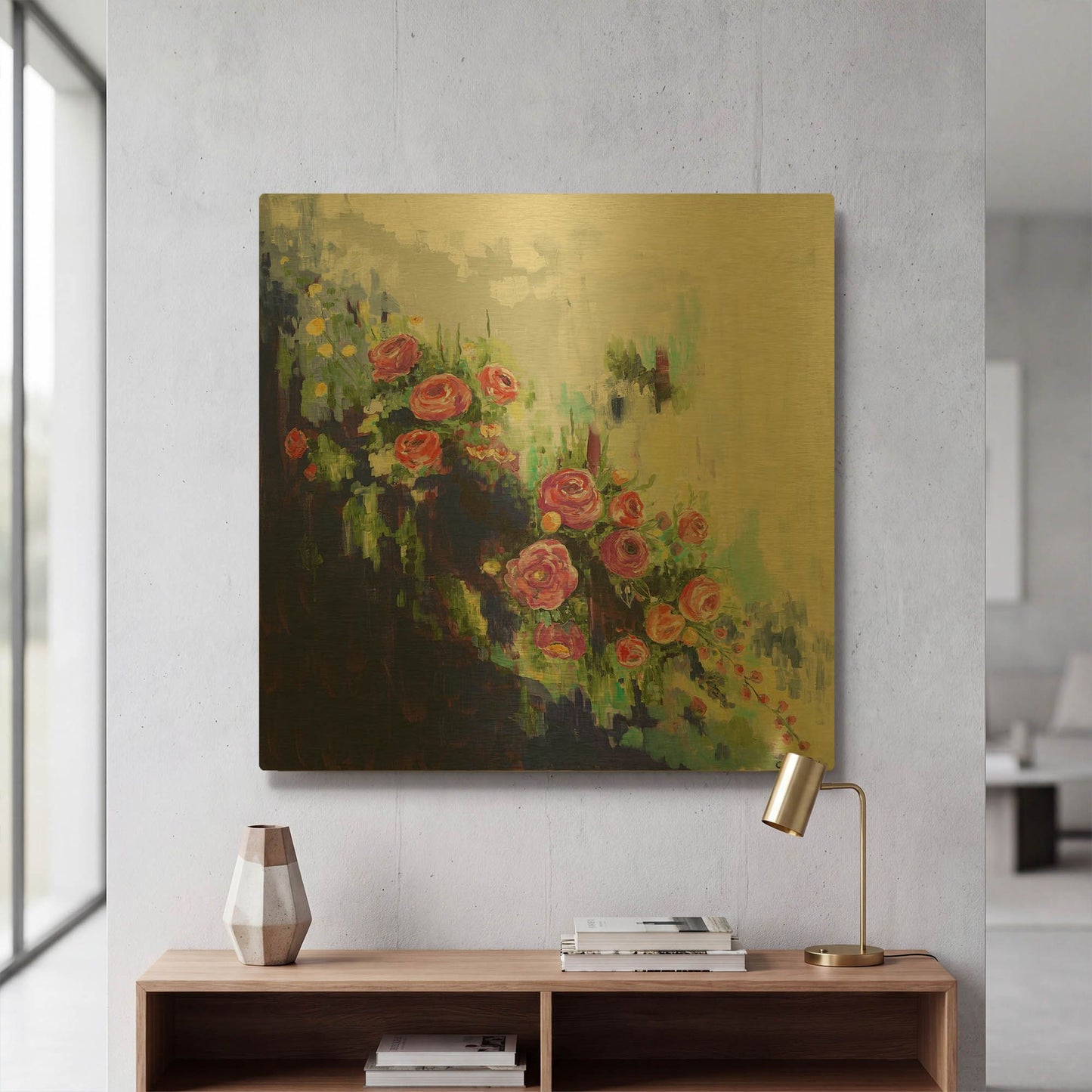 'The Dance' By Alana Clumeck Gold Metal Wall Art