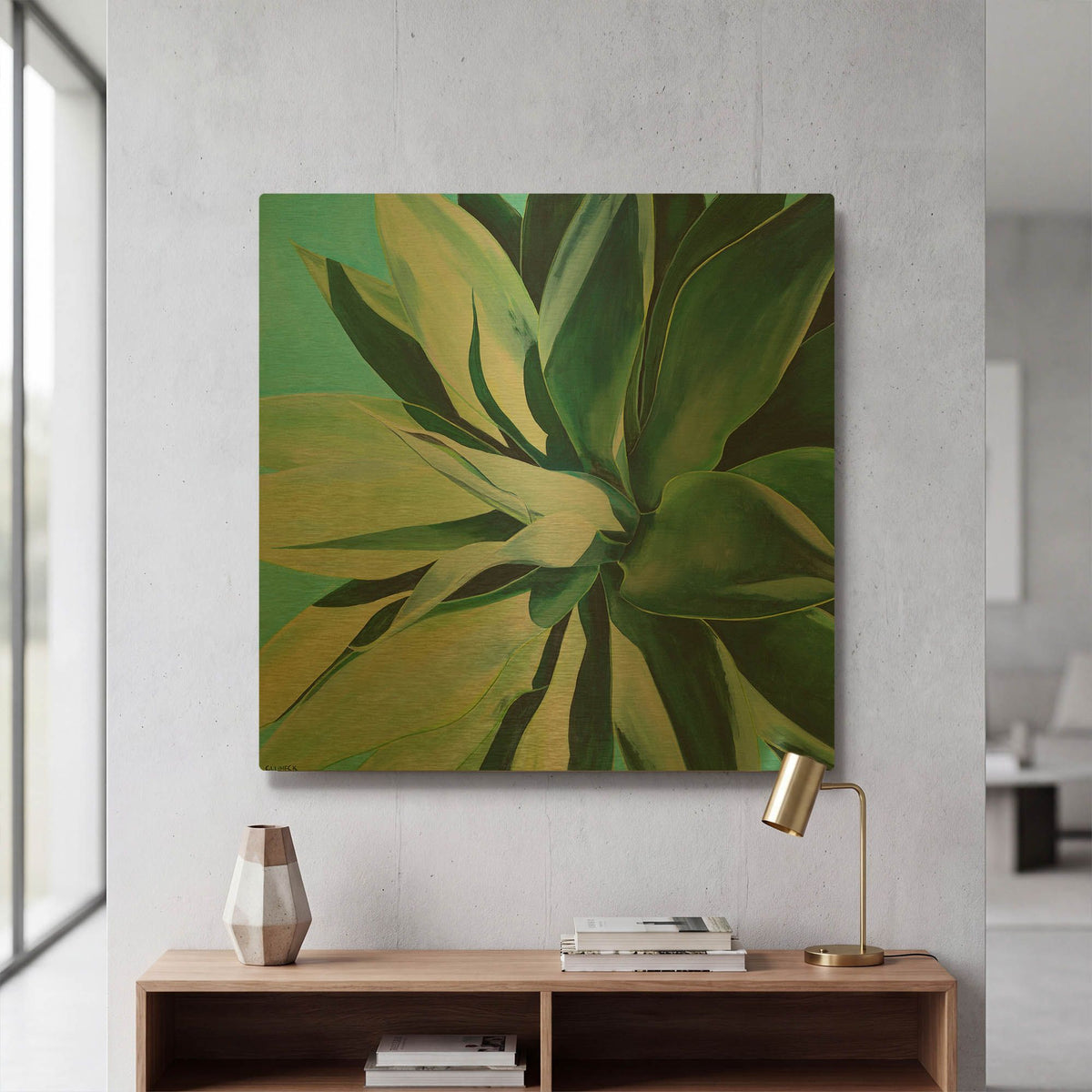 'Rest In Its Glory' By Alana Clumeck Gold Metal Wall Art