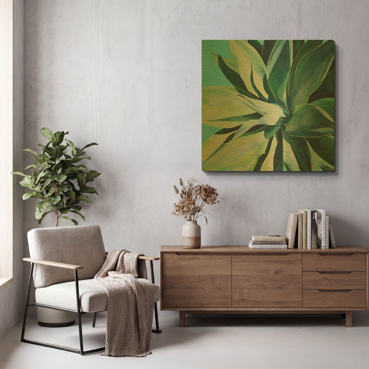 'Rest In Its Glory' By Alana Clumeck Gold Metal Wall Art
