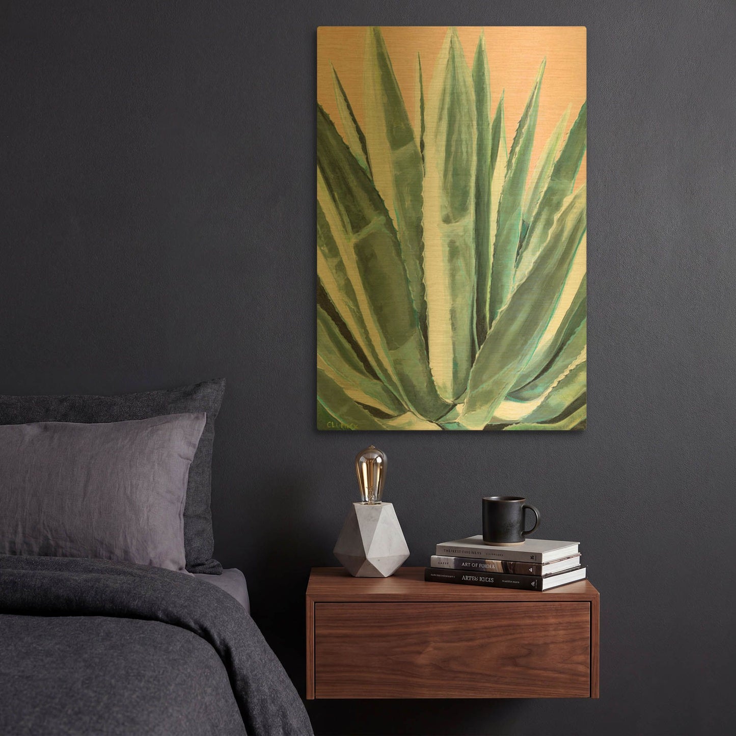 'Laughter' By Alana Clumeck Gold Metal Wall Art