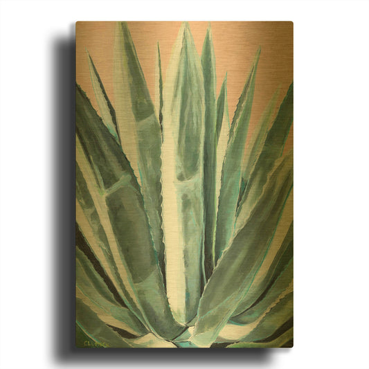'Laughter' By Alana Clumeck Gold Metal Wall Art