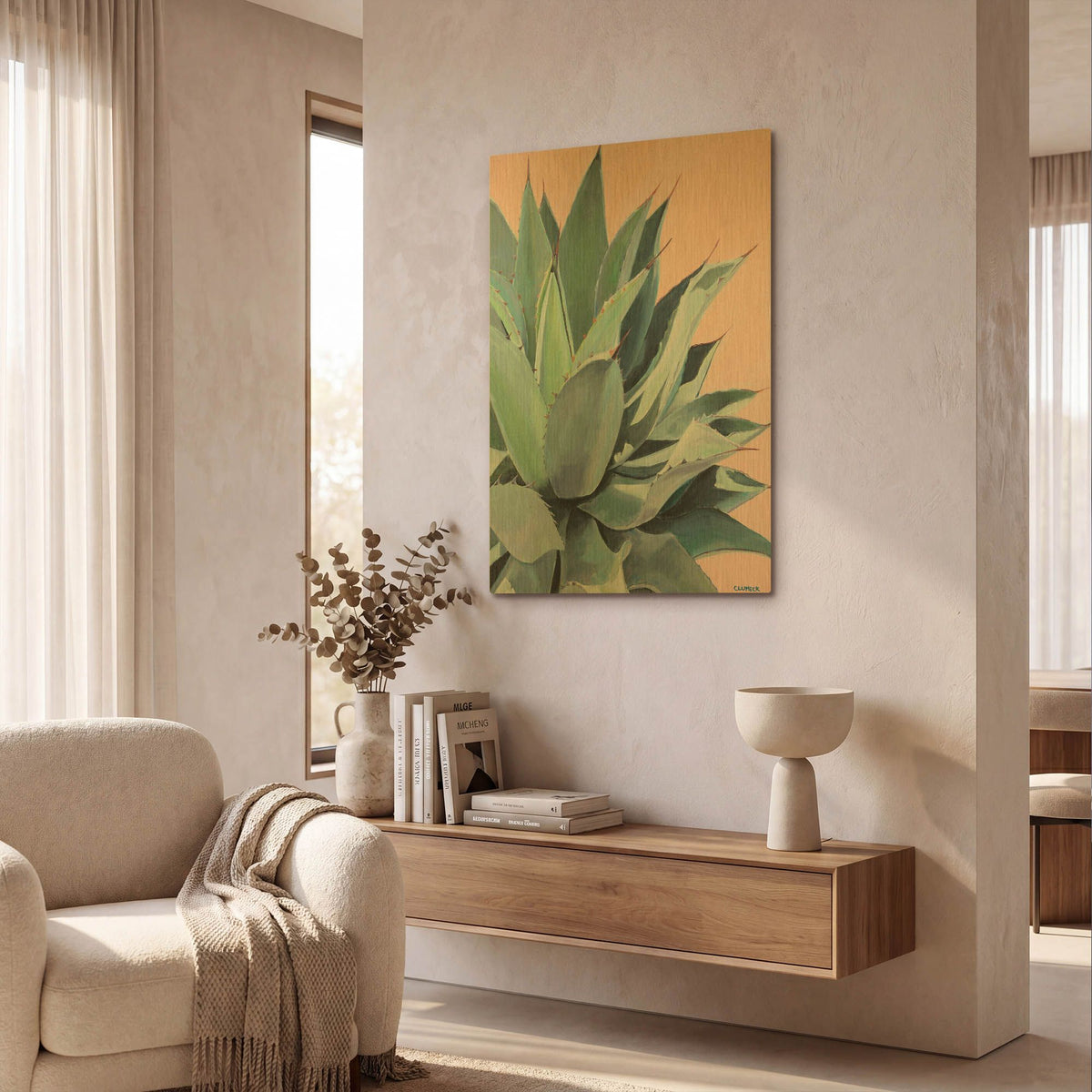 'Glory' By Alana Clumeck Gold Metal Wall Art