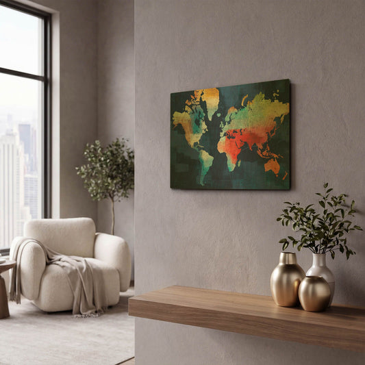 'Seasons Change' By Michael Mullan Gold Metal Wall Art