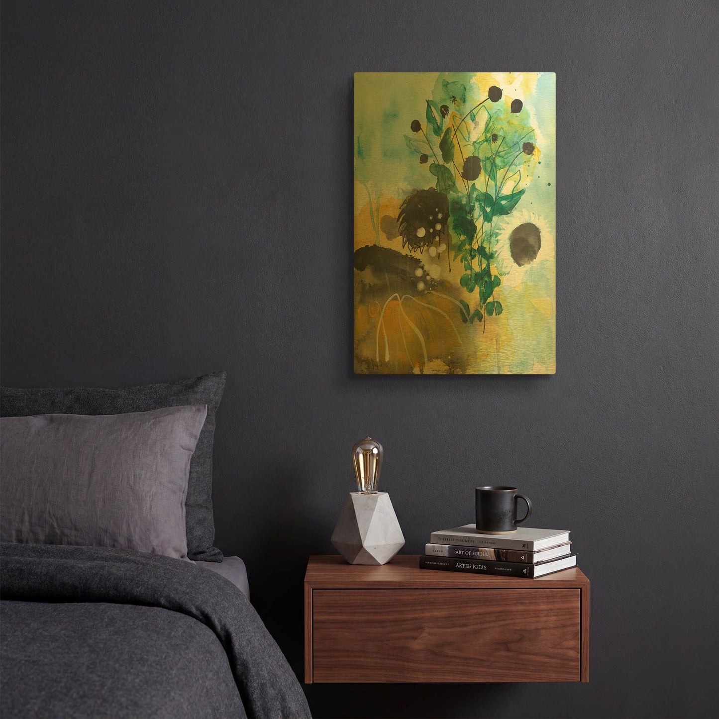 'Sunflower Kisses II' By Corina Capri Gold Metal Wall Art