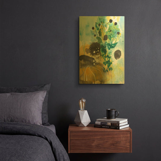 'Sunflower Kisses II' By Corina Capri Gold Metal Wall Art