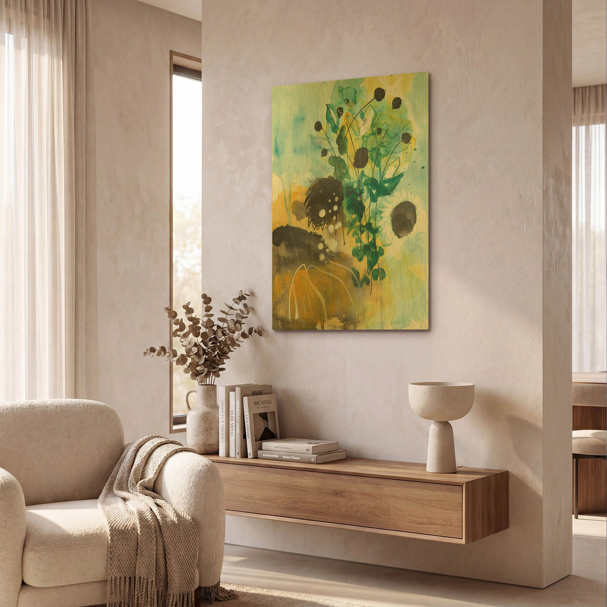 'Sunflower Kisses II' By Corina Capri Gold Metal Wall Art