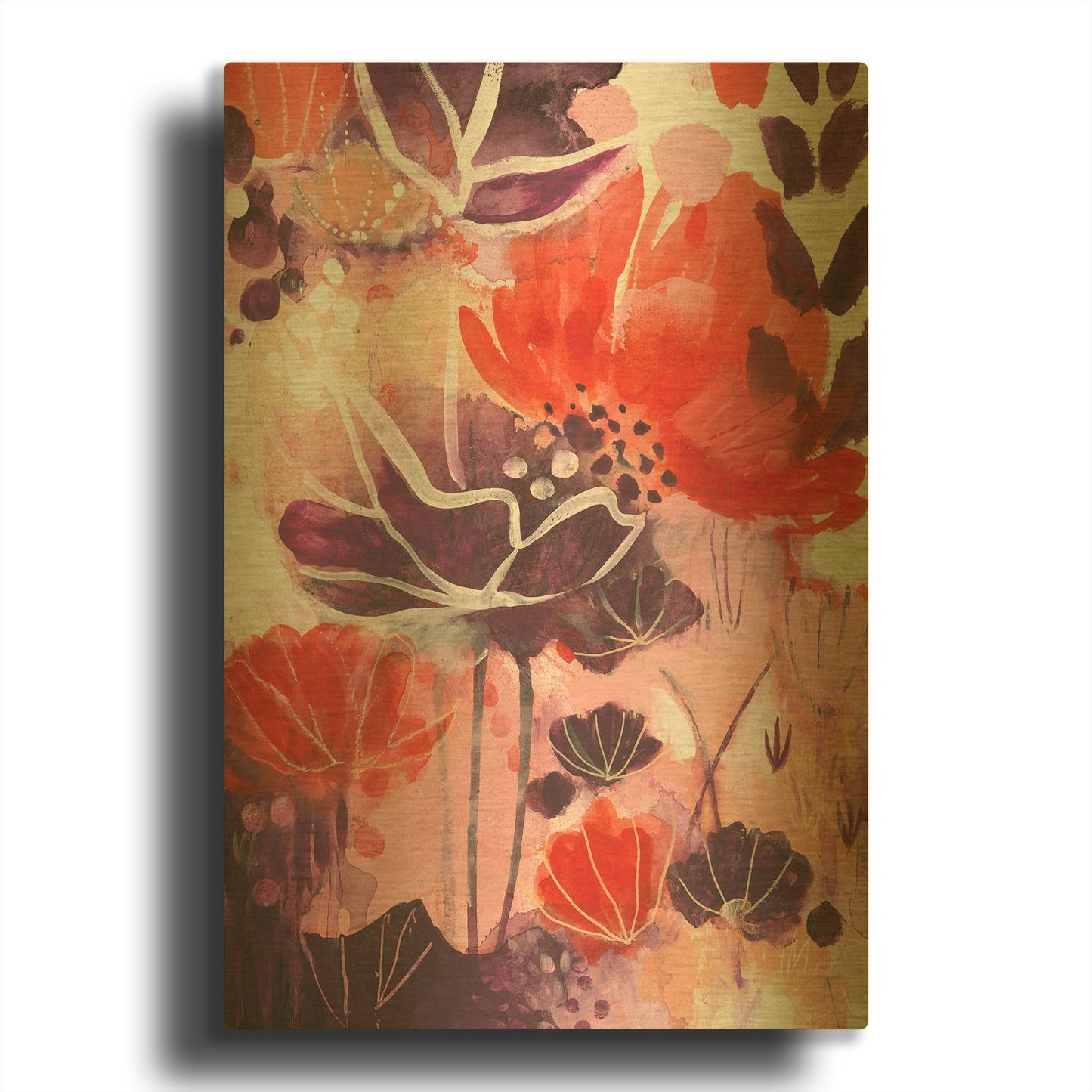 'Open Up' By Corina Capri Gold Metal Wall Art