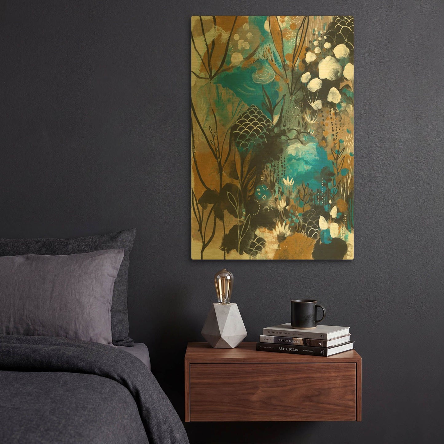 'January Song' By Corina Capri Gold Metal Wall Art