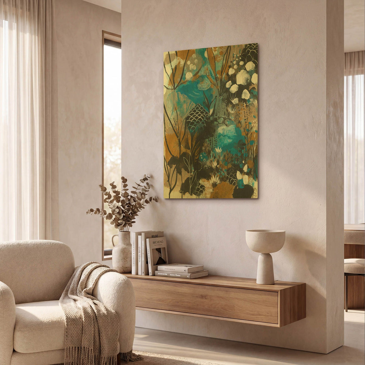 'January Song' By Corina Capri Gold Metal Wall Art