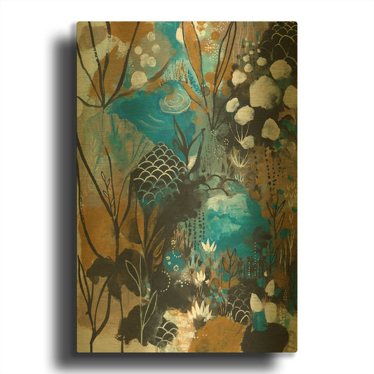 'January Song' By Corina Capri Gold Metal Wall Art