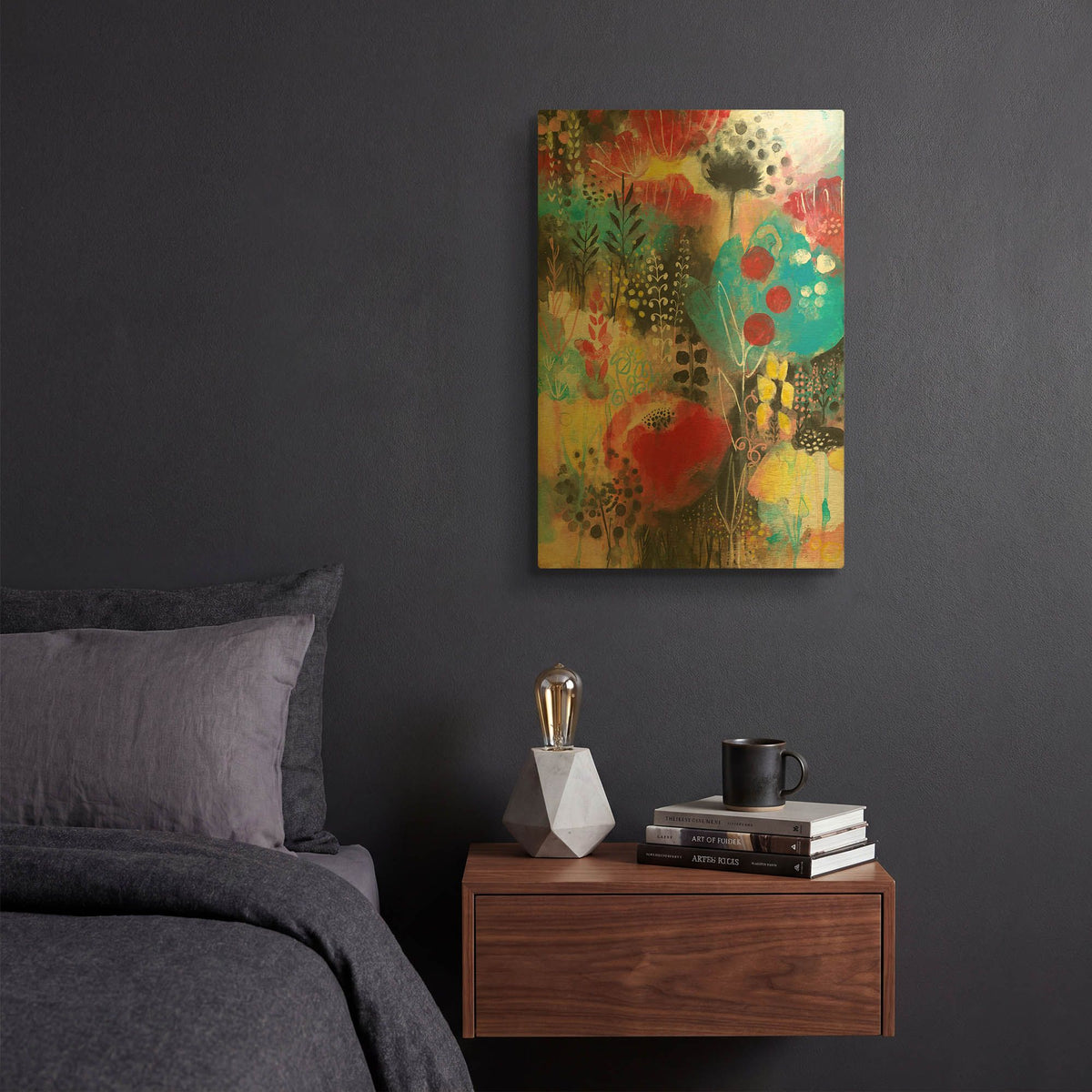 'Alive' By Corina Capri Gold Metal Wall Art