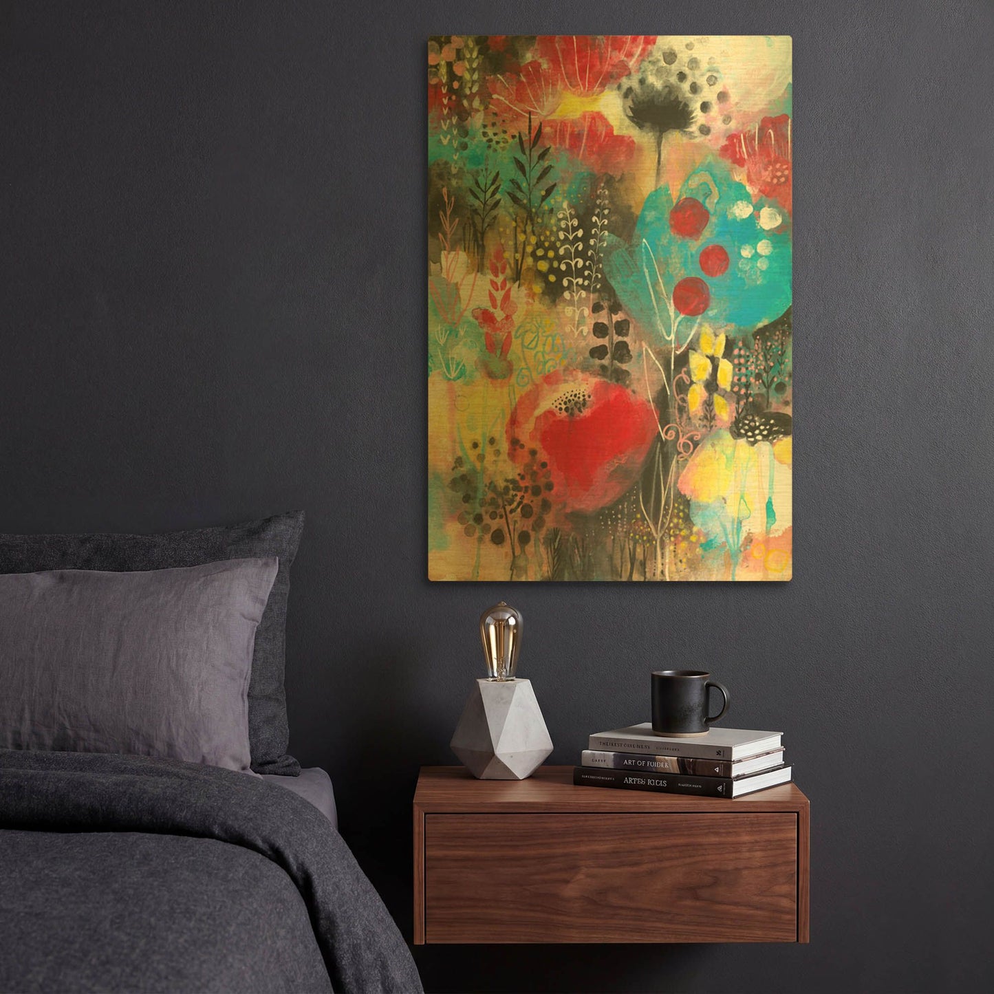 'Alive' By Corina Capri Gold Metal Wall Art