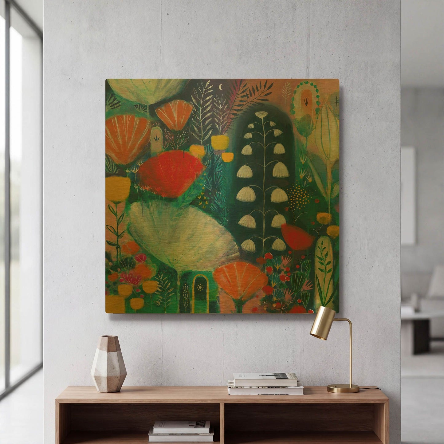 'Nuit Blanche' By Corina Capri Gold Metal Wall Art