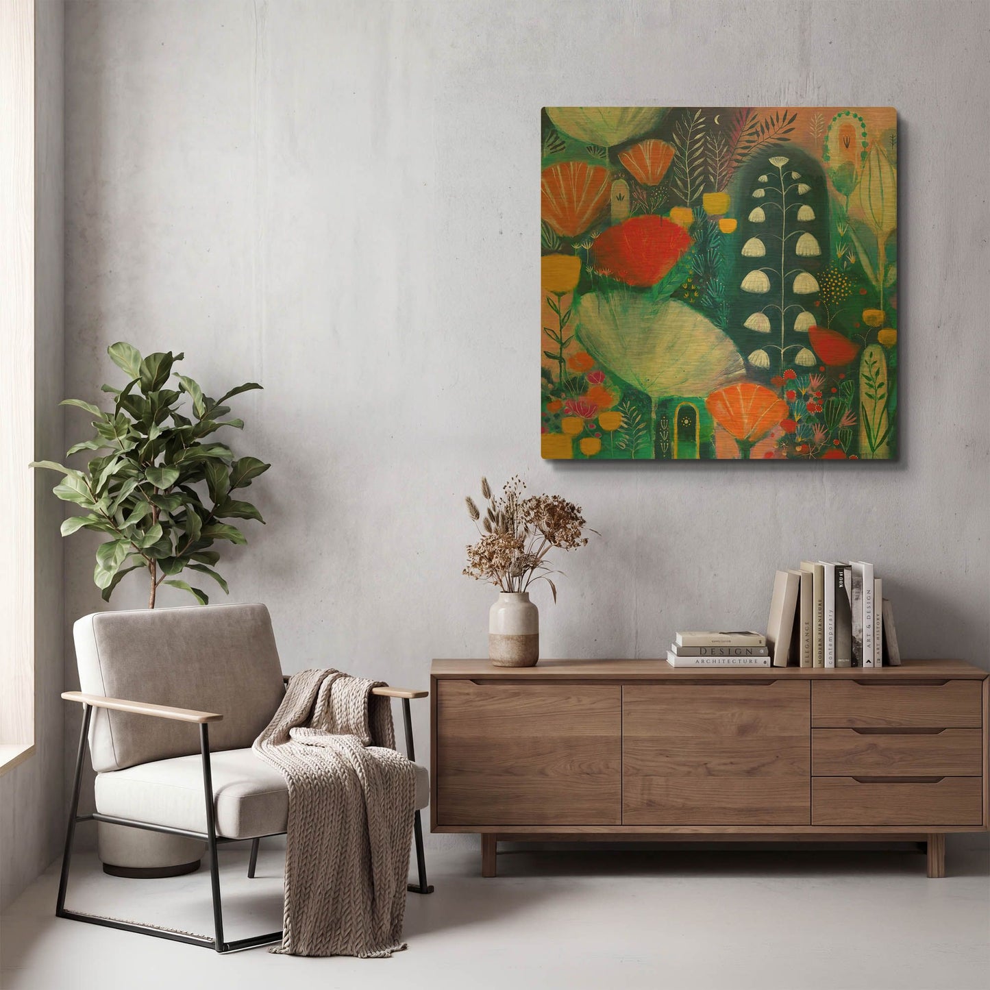 'Nuit Blanche' By Corina Capri Gold Metal Wall Art