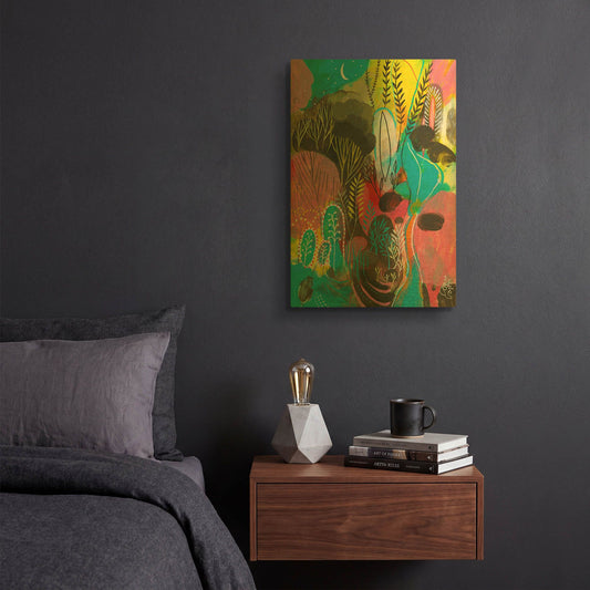 'Water Cycles' By Corina Capri Gold Metal Wall Art