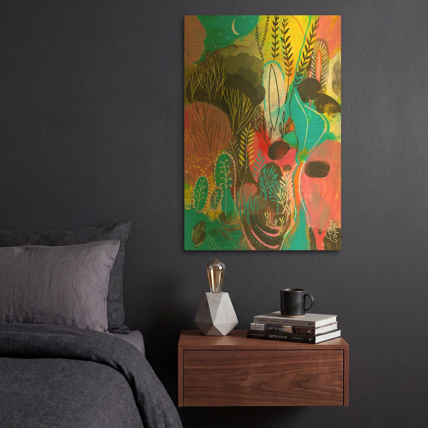 'Water Cycles' By Corina Capri Gold Metal Wall Art