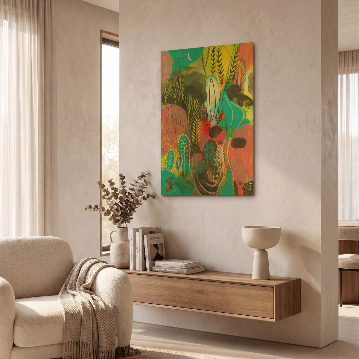 'Water Cycles' By Corina Capri Gold Metal Wall Art