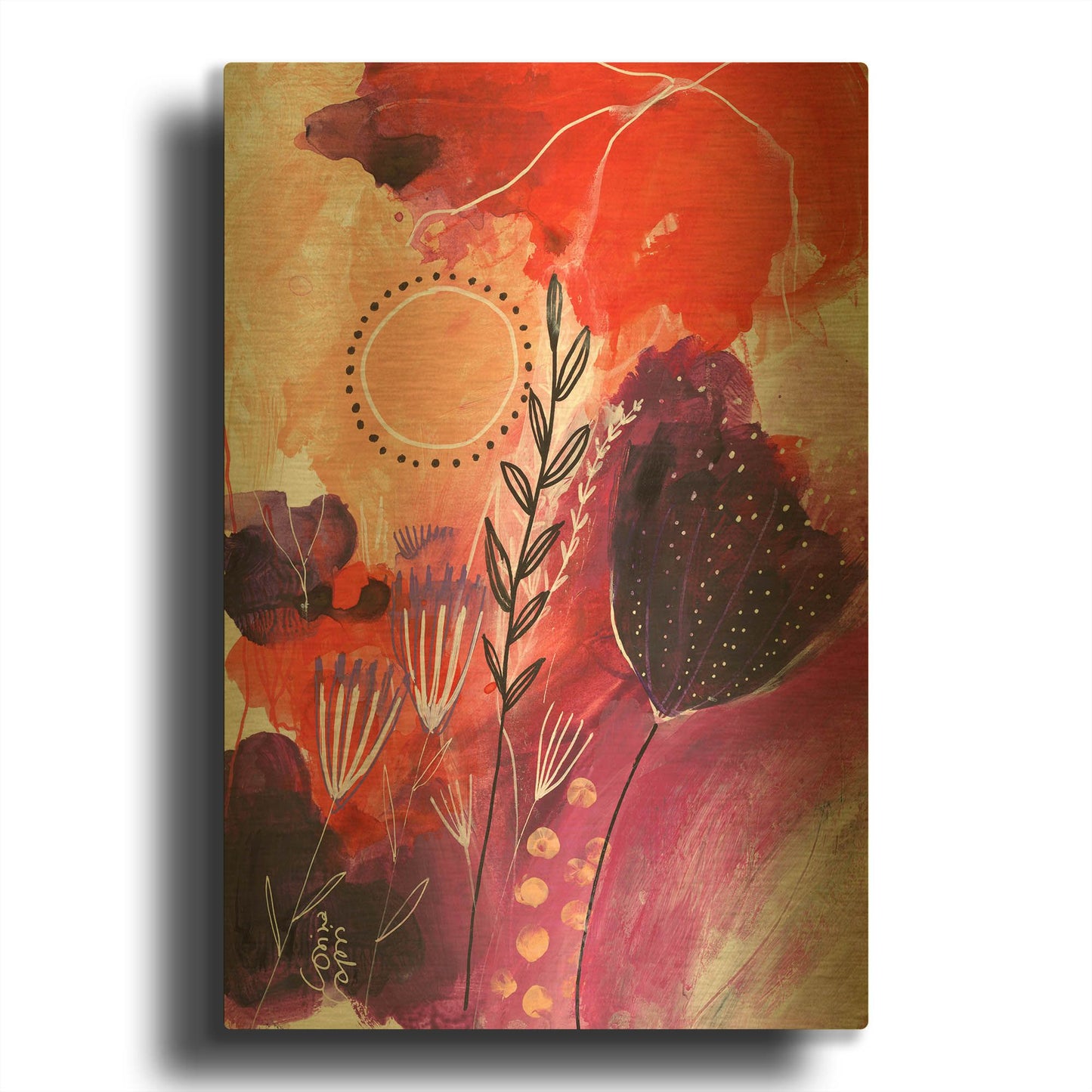 'Sunny Days' By Corina Capri Gold Metal Wall Art
