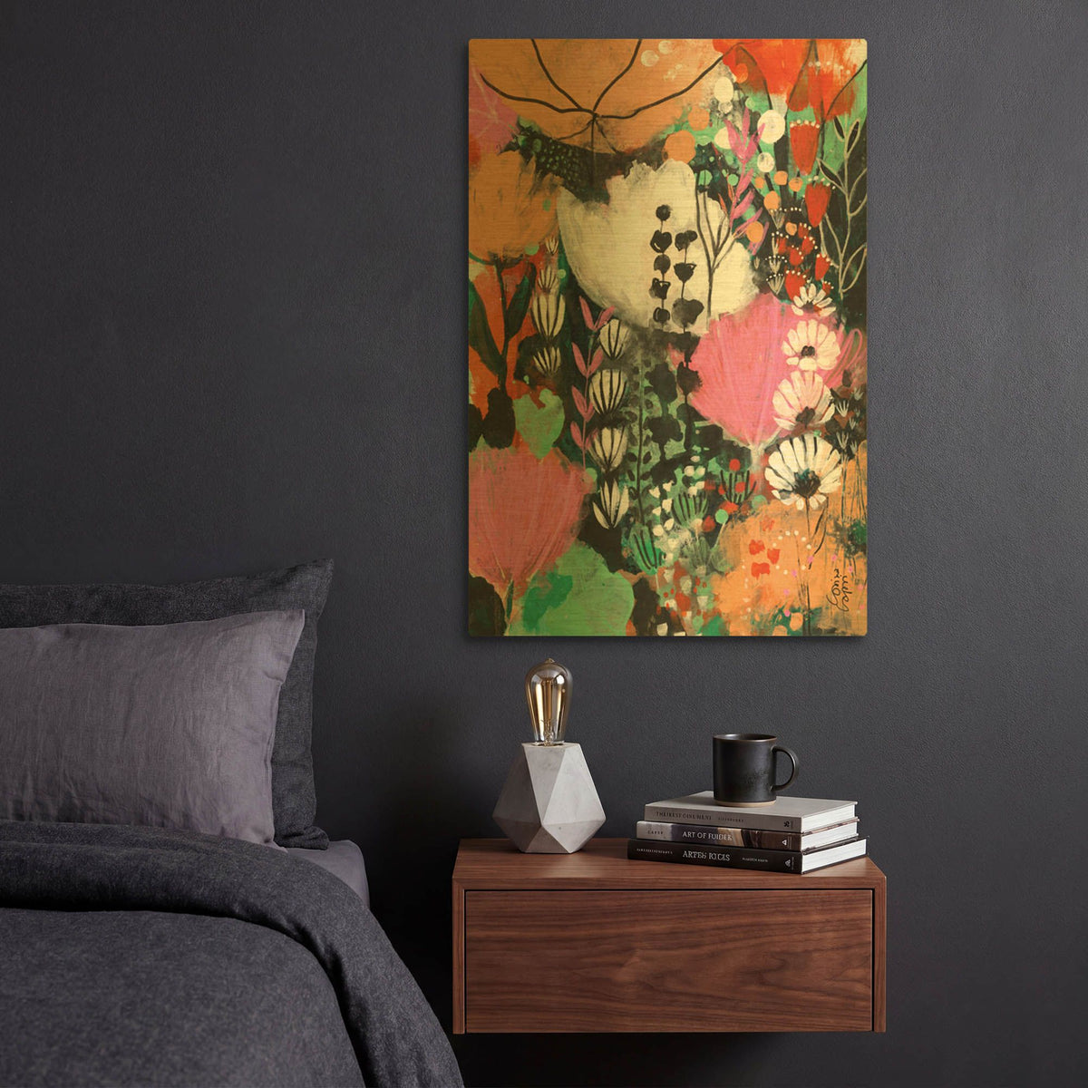 'Strawberry Moon' By Corina Capri Gold Metal Wall Art