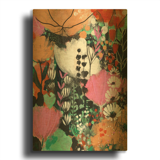 'Strawberry Moon' By Corina Capri Gold Metal Wall Art