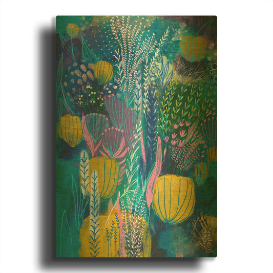 'Sea Life' By Corina Capri Gold Metal Wall Art