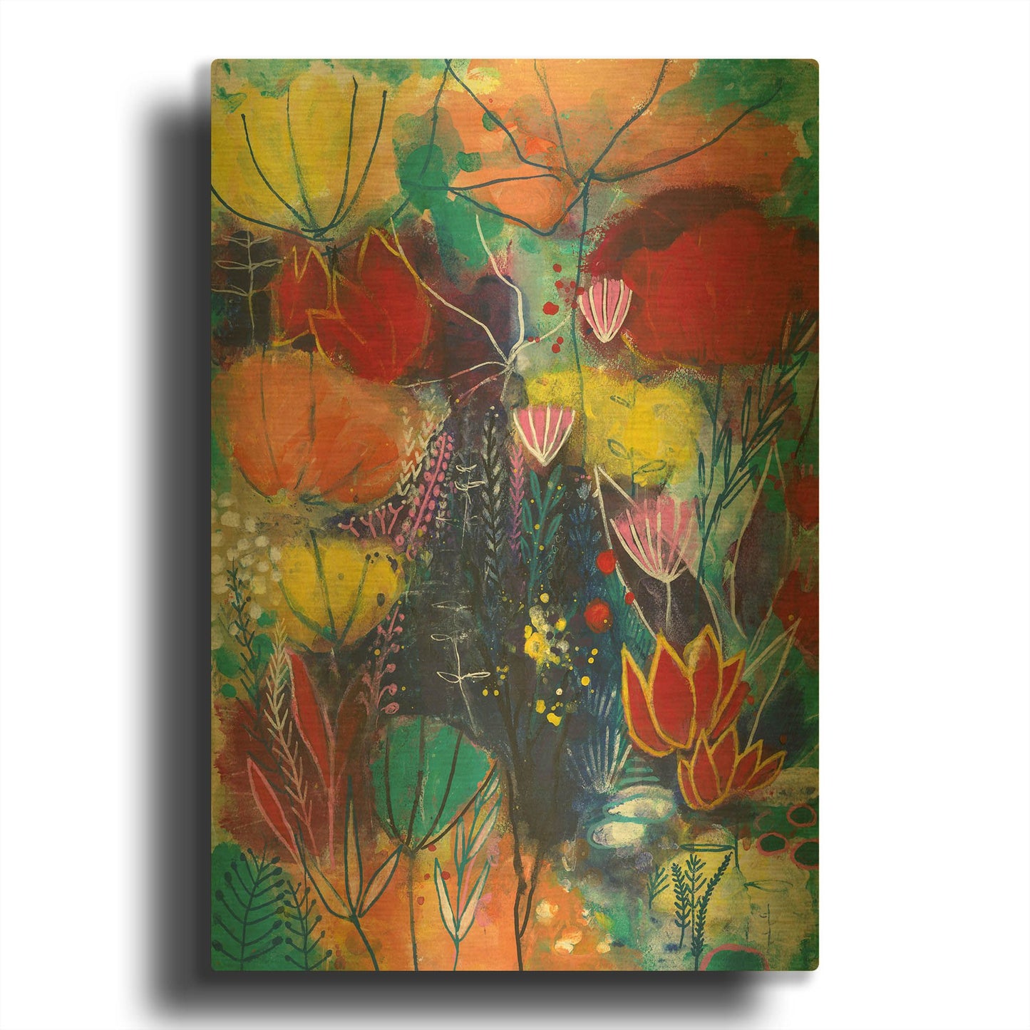 'All You Need is a Garden' By Corina Capri Gold Metal Wall Art