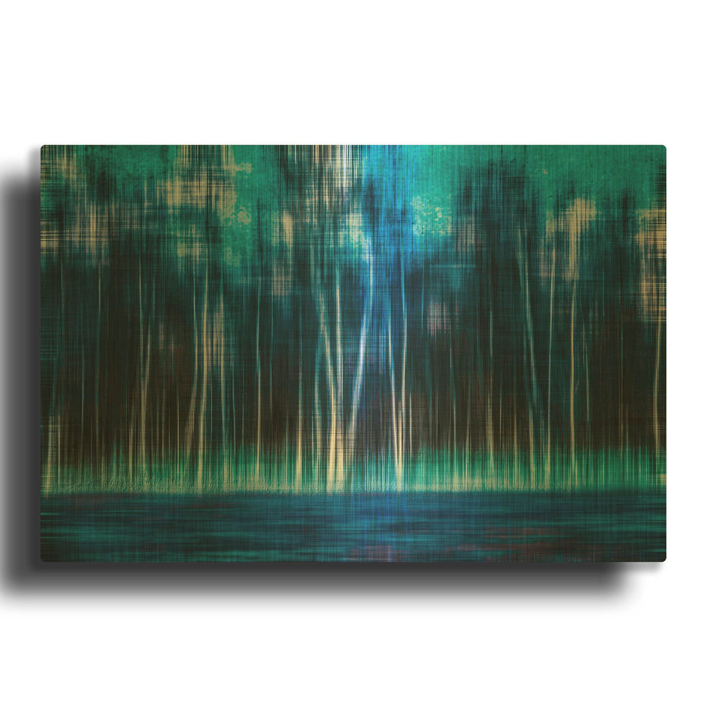 'Mystic Forest' By Hannes Cmarits Gold Metal Wall Art