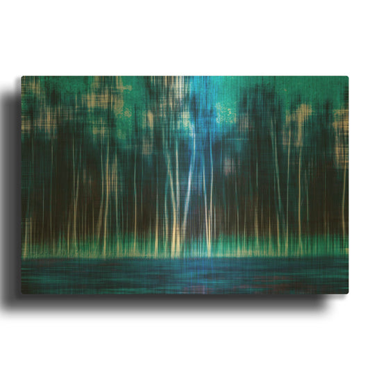 'Mystic Forest' By Hannes Cmarits Gold Metal Wall Art