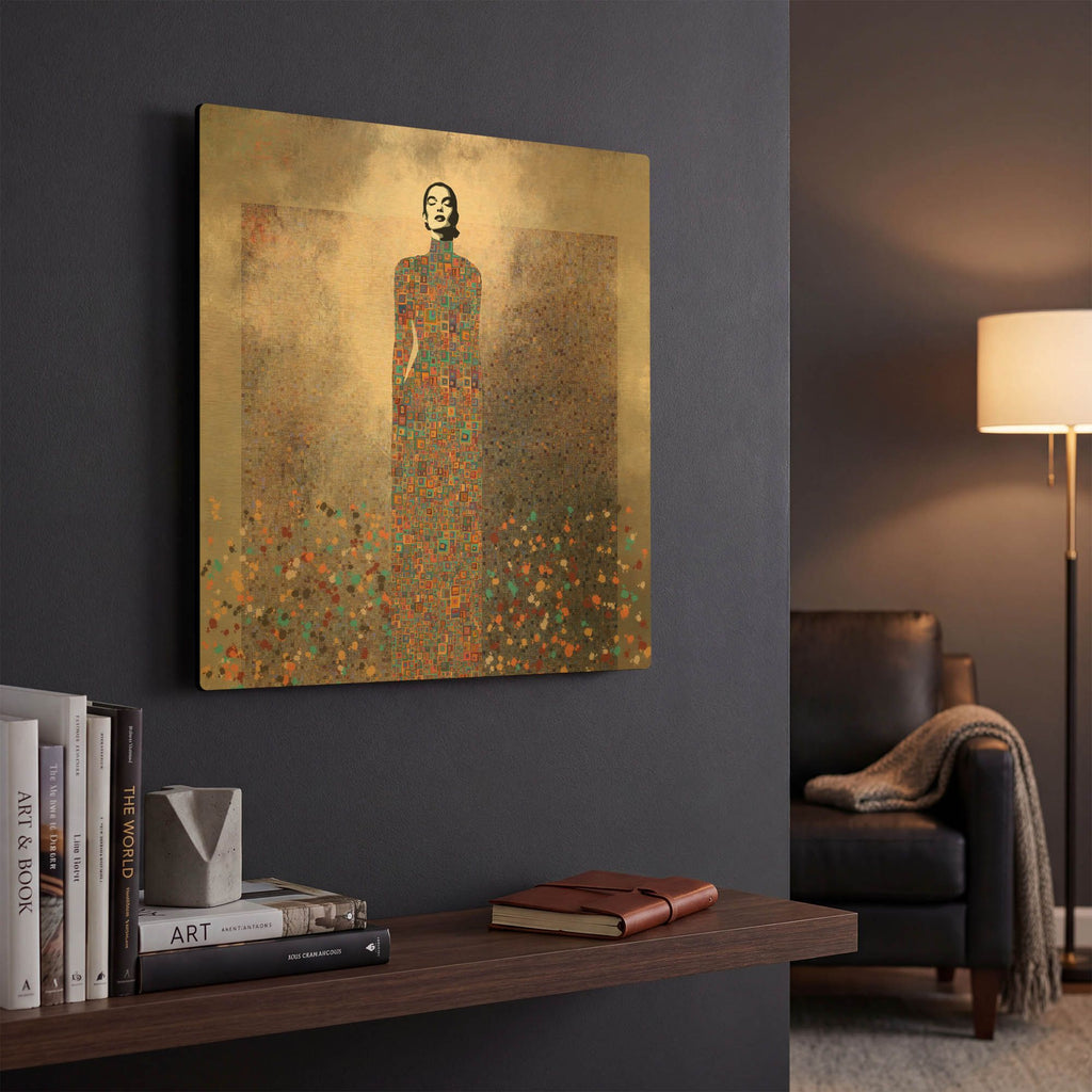 'Esta es mi Musica' By Jose Cacho Gold Metal Wall Art