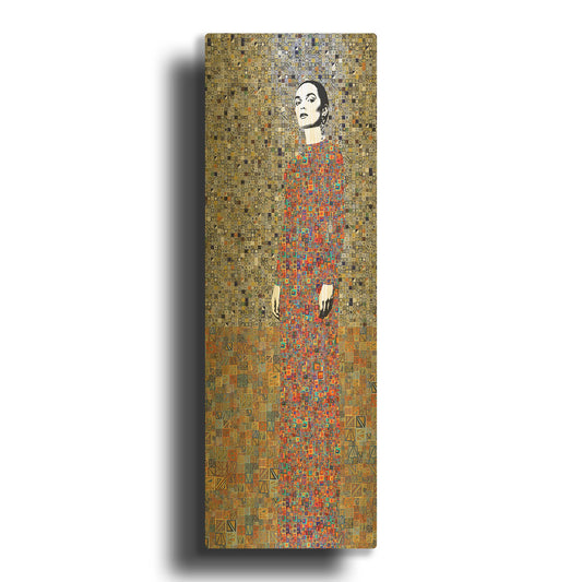 'La Liveracion del Pasado' By Jose Cacho Gold Metal Wall Art