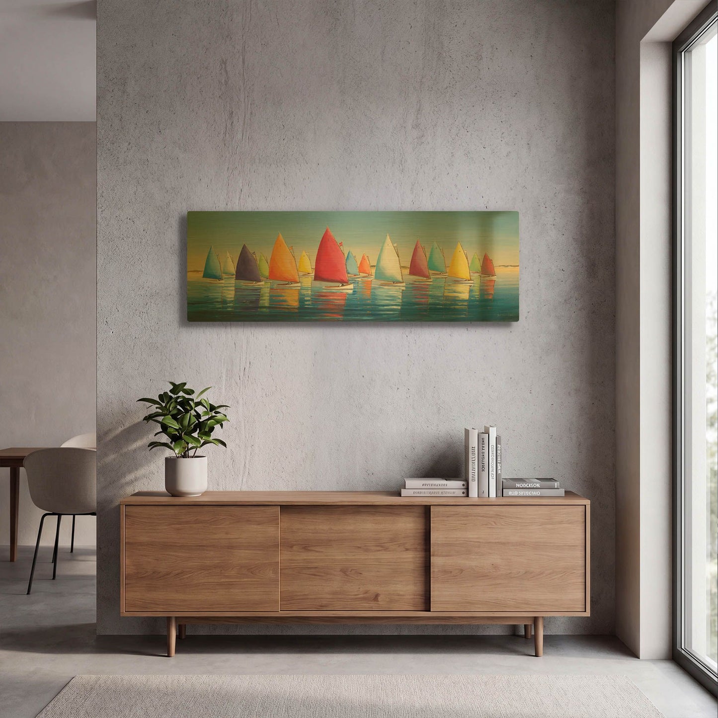 'Flying Colors' By Sally Caldwell Fisher Gold Metal Wall Art